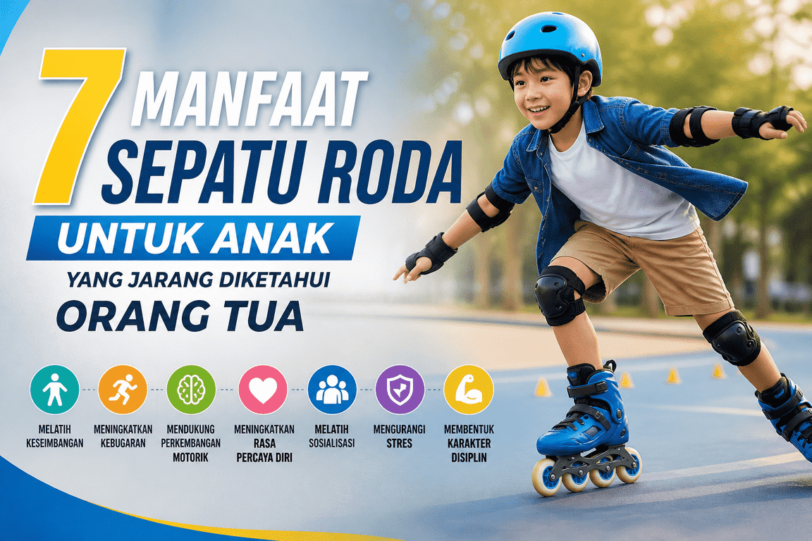 7 Manfaat Sepatu Roda untuk Anak yang Jarang Diketahui Orang Tua