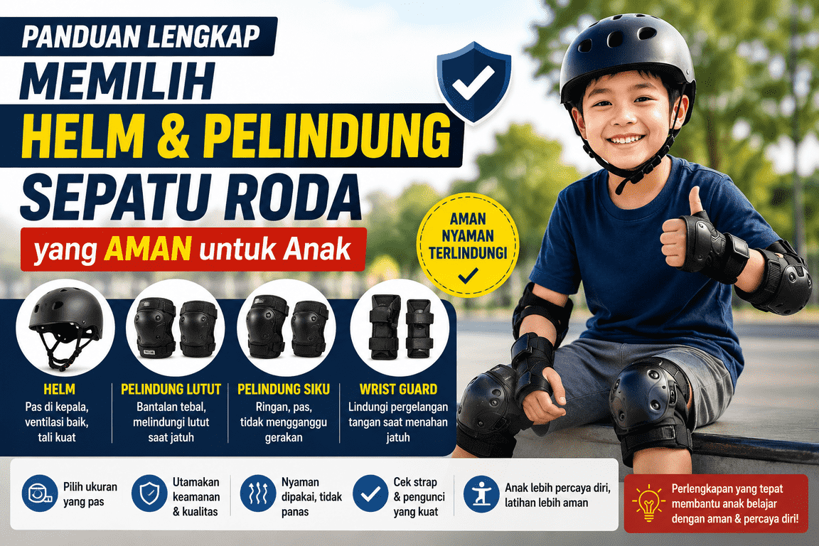 Panduan Lengkap Memilih Helm dan Pelindung Sepatu Roda yang Aman Panduan Lengkap Memilih Helm dan Pelindung Sepatu Roda yang Aman